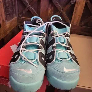 Nike | Shoes | Nike Uptempo 96 Mens 5 Aqua N Black | Poshmark display picture 2